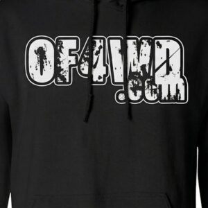 Pullover Hoodie Black wWhite Logo OF4WD