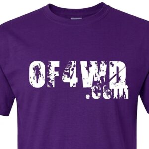 Purple wWhite T-Shirt OF4WD