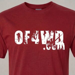 Red wWhite T-Shirt OF4WD