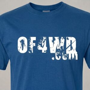 Sapphire Blue wWhite T-Shirt OF4WD