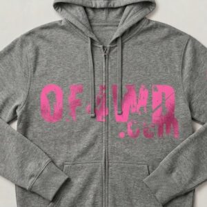 Zip Hoodie Grey wPink OF4WD