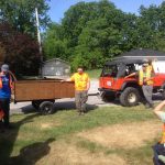 Safety Briefing before heading out to clean up